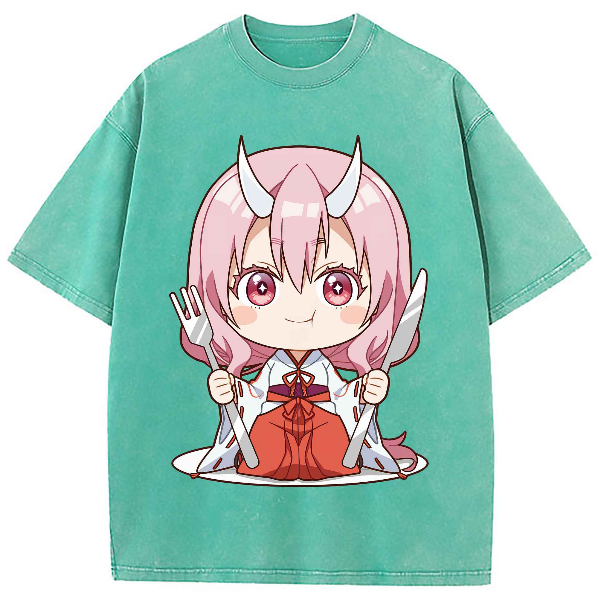 （画像用） 転スラ Regarding Reincarnated to Slime 綿100% ヴィンテージ風 半袖Tシャツ（フロントプリント）